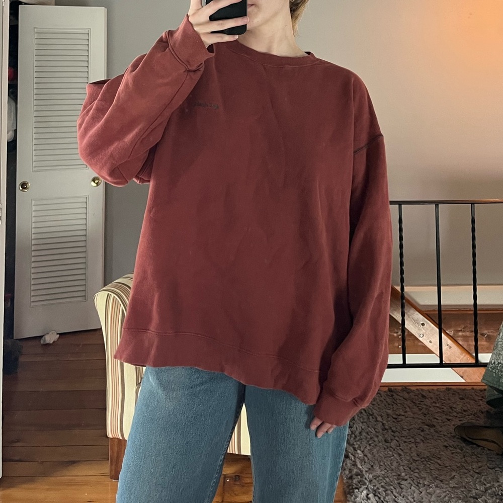 Columbia Rust Color Crew Neck Sweater